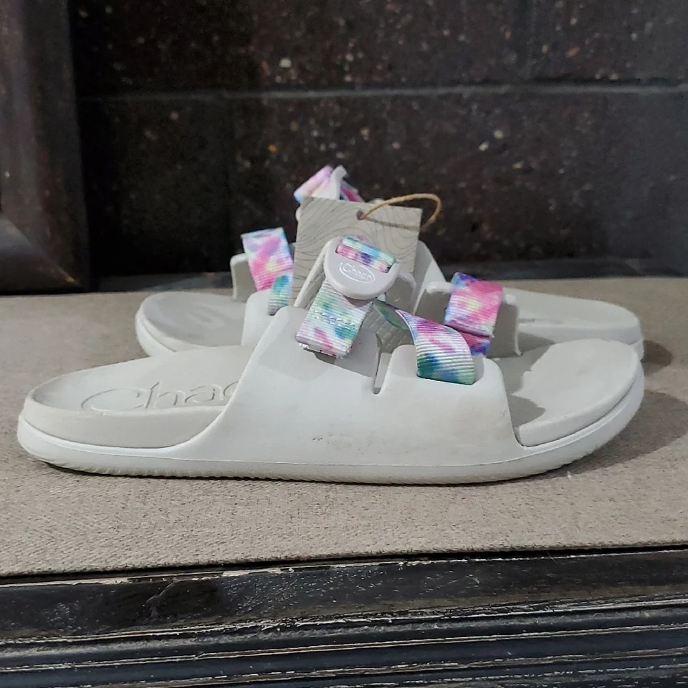 Chaco Kids Sandals with Multicolor Straps Blue Pink Yellow Purple